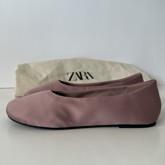 Zara Women's Mauve Flats - Picture 10 of 15